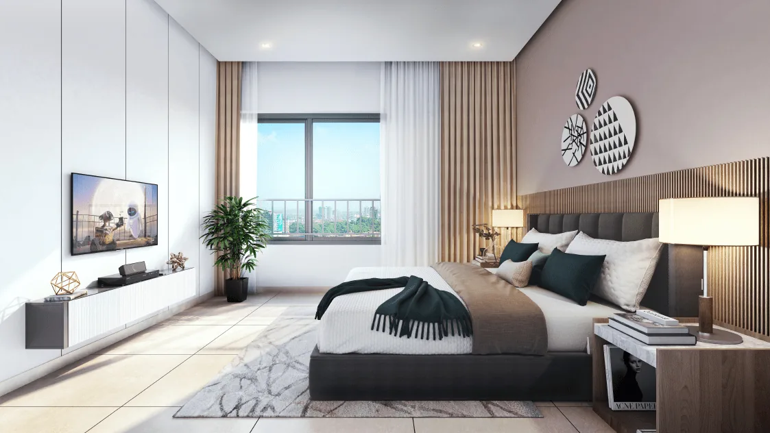 Rustomjee Ozone Phase 2 Goregaon West bedroom interior visual